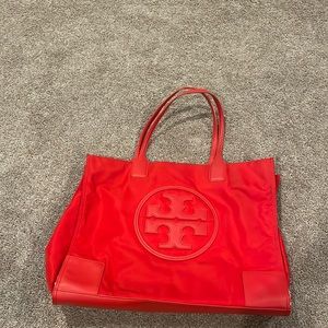 Red Tory Burch tote bag
